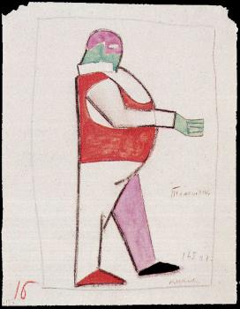 卡玆米爾 馬列維奇 Costume design for the opera, Victory over the Sun 卡玆米爾 馬列維奇 Costume design for the opera, Victory over the Sun